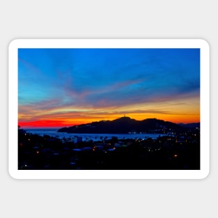 Nicaragua - Coucher de soleil sur la baie de San Juan Del Sur Sticker